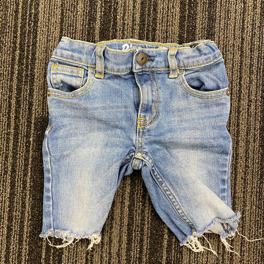 OshKosh light denim jean cut-offs